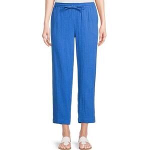 Tommy Bahama Bright Blue Cropped Pull-On Pants